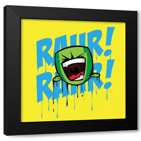 Rahr C Black Modern Wood Framed Art Print with Double Matting by Rodriquez Jr, Enrique