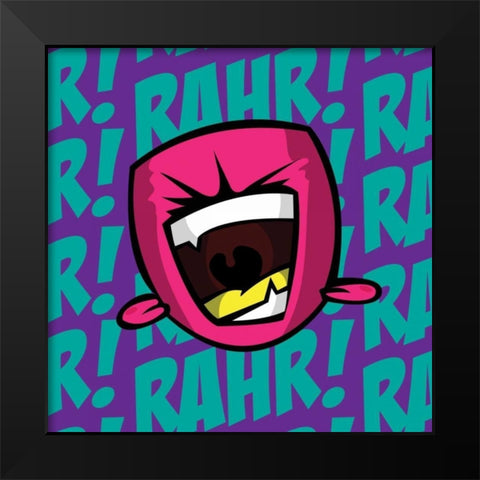 Rahr E2 Black Modern Wood Framed Art Print by Rodriquez Jr, Enrique