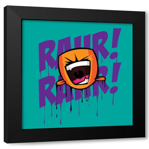 Rahr 7F Black Modern Wood Framed Art Print by Rodriquez Jr, Enrique