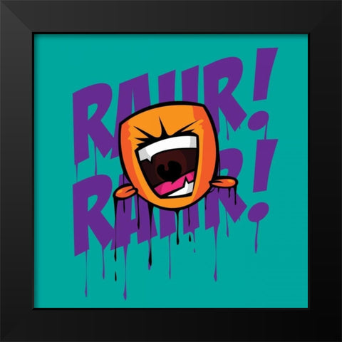 Rahr 7F Black Modern Wood Framed Art Print by Rodriquez Jr, Enrique