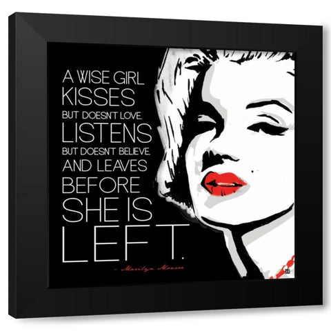 Before Black Modern Wood Framed Art Print by Rodriquez Jr, Enrique