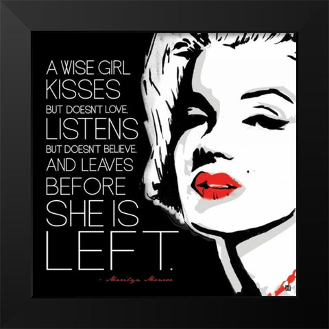 Before Black Modern Wood Framed Art Print by Rodriquez Jr, Enrique