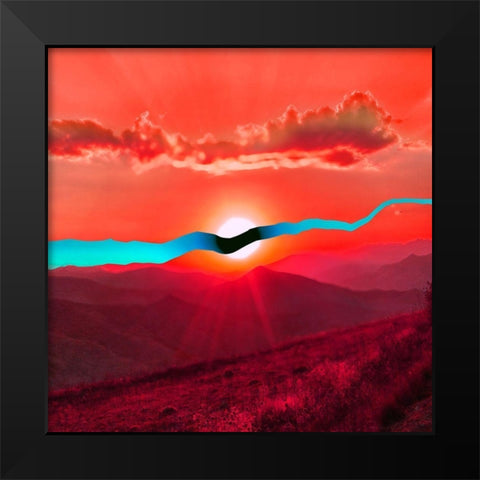 Surgical Summer Black Modern Wood Framed Art Print by Rodriquez Jr, Enrique