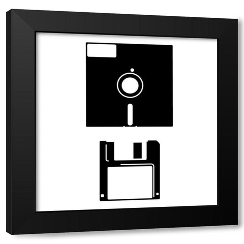 Computer Entertainment 2 Black Modern Wood Framed Art Print by Rodriquez Jr, Enrique