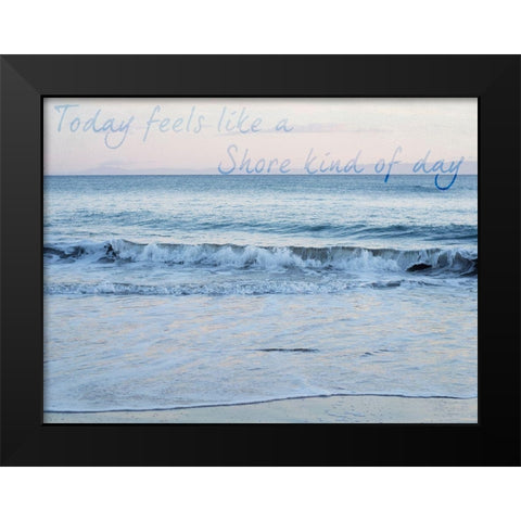 Shore Feelings 1 Black Modern Wood Framed Art Print by Urquhart, Elizabeth