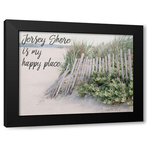 Happy Jersey Black Modern Wood Framed Art Print with Double Matting by Urquhart, Elizabeth