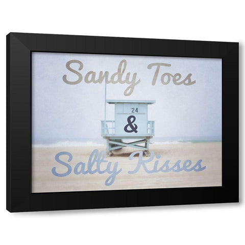 Sandy Toes 1 Black Modern Wood Framed Art Print by Urquhart, Elizabeth