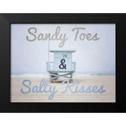 Sandy Toes 1 Black Modern Wood Framed Art Print by Urquhart, Elizabeth