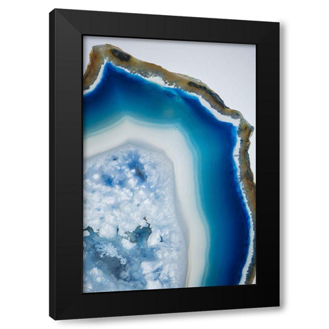 Geode Close Up 3 Black Modern Wood Framed Art Print by Urquhart, Elizabeth