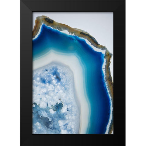 Geode Close Up 3 Black Modern Wood Framed Art Print by Urquhart, Elizabeth