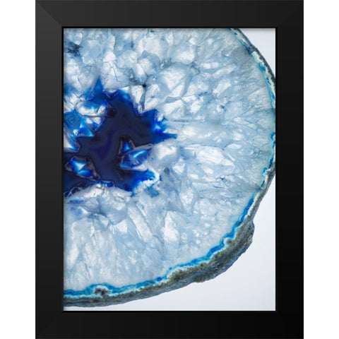 Geode Close Up 4 Black Modern Wood Framed Art Print by Urquhart, Elizabeth