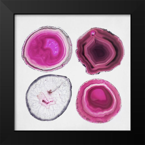 Geode Collection 2 Black Modern Wood Framed Art Print by Urquhart, Elizabeth