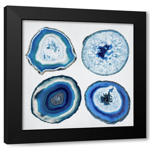 Geode Collection 3 Black Modern Wood Framed Art Print by Urquhart, Elizabeth