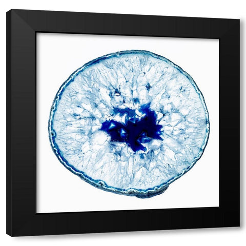 Geode 3 Black Modern Wood Framed Art Print by Urquhart, Elizabeth