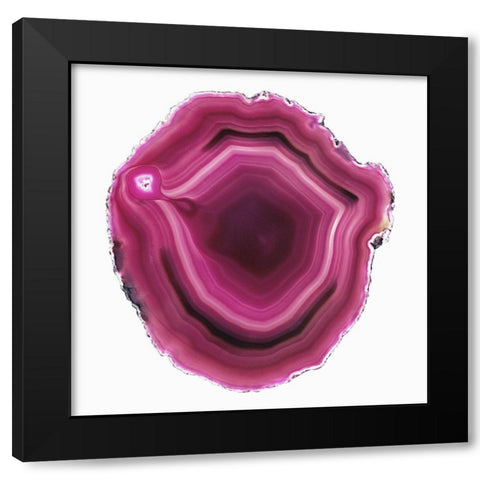 Geode 6 Black Modern Wood Framed Art Print with Double Matting by Urquhart, Elizabeth