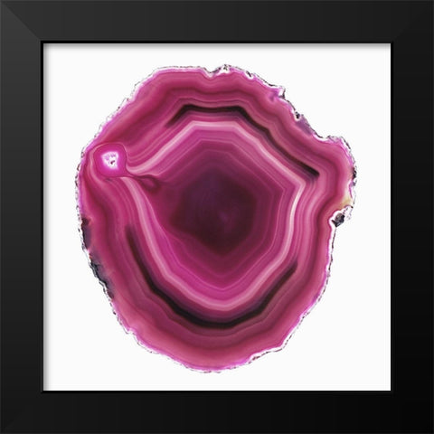 Geode 6 Black Modern Wood Framed Art Print by Urquhart, Elizabeth
