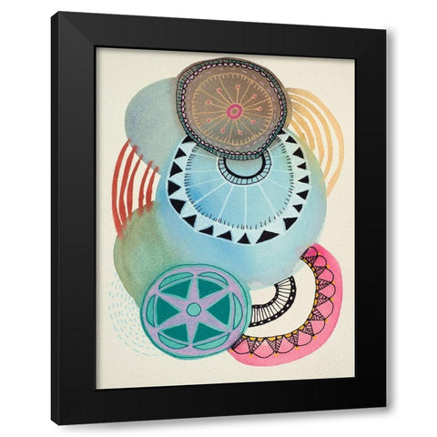 Irresistible 3 Black Modern Wood Framed Art Print with Double Matting by Evans-Sills, Faith