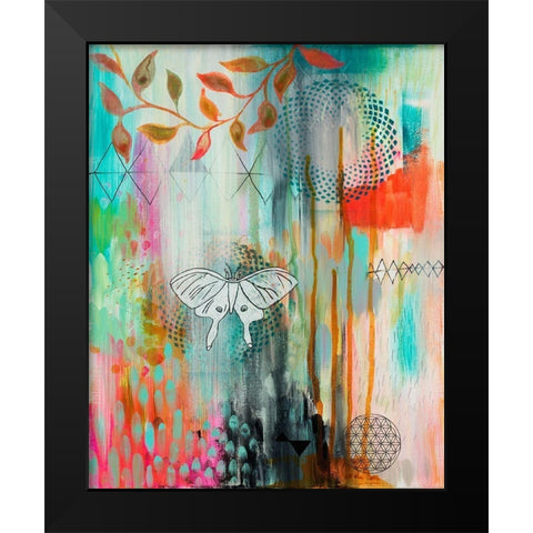 Spiro Butterfly Black Modern Wood Framed Art Print by Evans-Sills, Faith