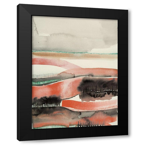 Sunset Ridge 2 Black Modern Wood Framed Art Print by Evans-Sills, Faith