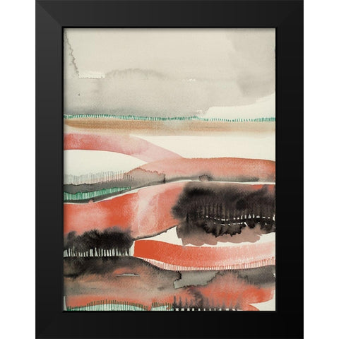 Sunset Ridge 2 Black Modern Wood Framed Art Print by Evans-Sills, Faith