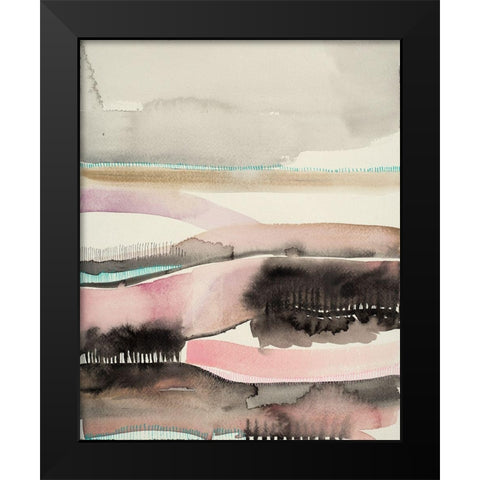 Sunset Ridge Black Modern Wood Framed Art Print by Evans-Sills, Faith