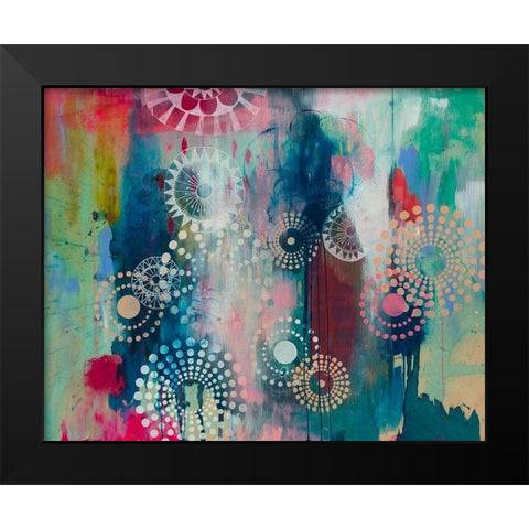 Wheel Fun Black Modern Wood Framed Art Print by Evans-Sills, Faith