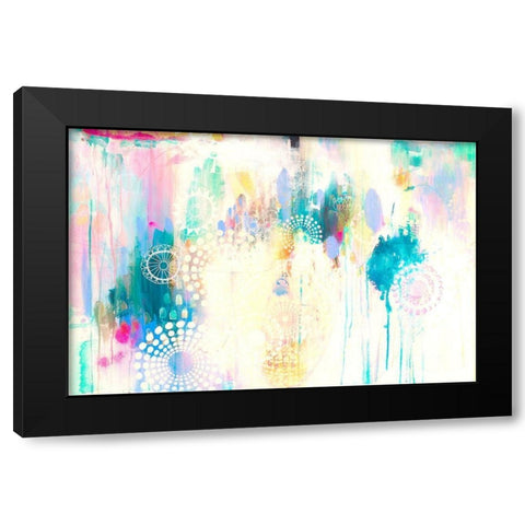 Pastel Fling Black Modern Wood Framed Art Print with Double Matting by Evans-Sills, Faith