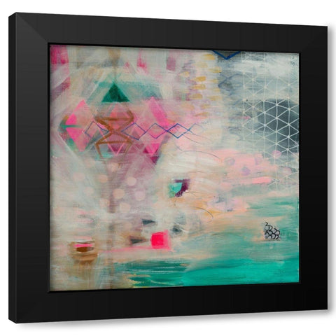 Dream Time Black Modern Wood Framed Art Print with Double Matting by Evans-Sills, Faith