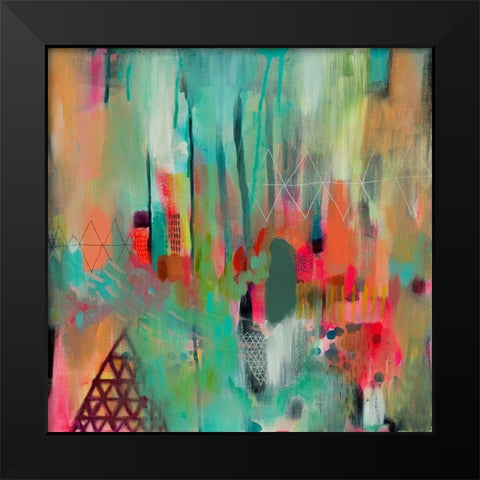 Surge Black Modern Wood Framed Art Print by Evans-Sills, Faith