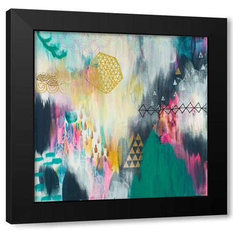 Parade Black Modern Wood Framed Art Print with Double Matting by Evans-Sills, Faith