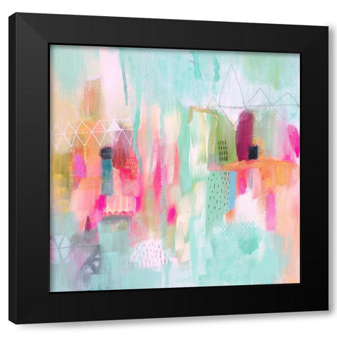 Vibrant Spring 1 Black Modern Wood Framed Art Print by Evans-Sills, Faith