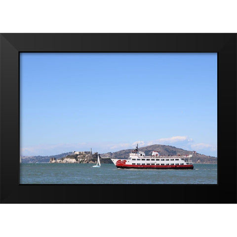 Alcatraz Black Modern Wood Framed Art Print by Frances, Stephanie