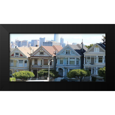 Painted Ladies 1 Black Modern Wood Framed Art Print by Frances, Stephanie