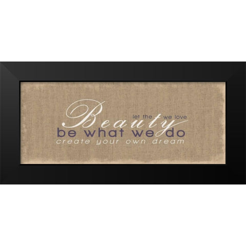 Create Your Own Dream Black Modern Wood Framed Art Print by Gibbons, Lauren