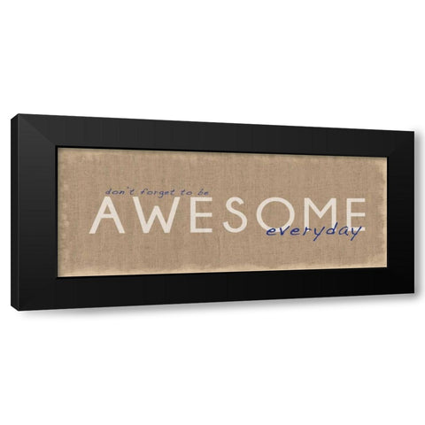 Awesome Everyday Black Modern Wood Framed Art Print with Double Matting by Gibbons, Lauren