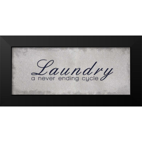 Never Ending Black Modern Wood Framed Art Print by Gibbons, Lauren