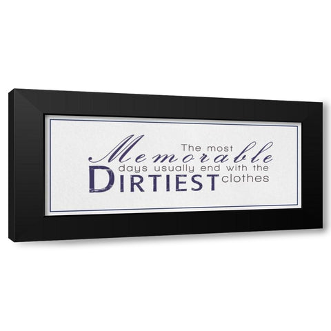 Memorable Days Black Modern Wood Framed Art Print with Double Matting by Gibbons, Lauren