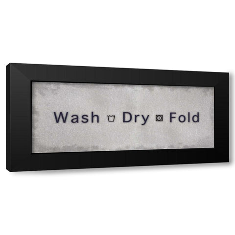 Wash Dry Fold New Black Modern Wood Framed Art Print with Double Matting by Gibbons, Lauren