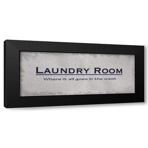 Laundry Room Black Modern Wood Framed Art Print with Double Matting by Gibbons, Lauren