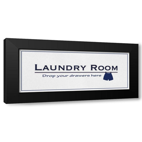 Drop Your Drawers Black Modern Wood Framed Art Print with Double Matting by Gibbons, Lauren