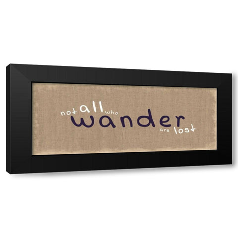 Wander Black Modern Wood Framed Art Print with Double Matting by Gibbons, Lauren