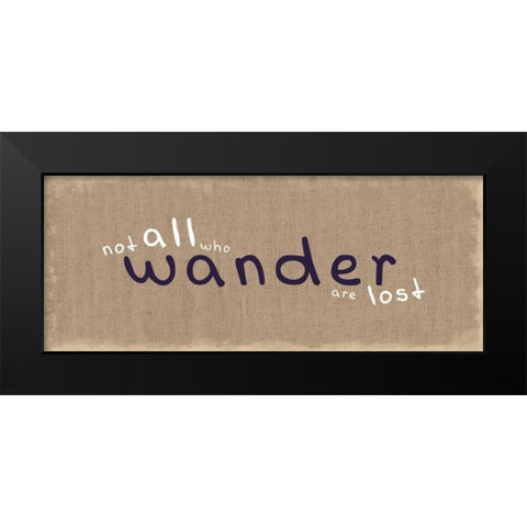 Wander Black Modern Wood Framed Art Print by Gibbons, Lauren