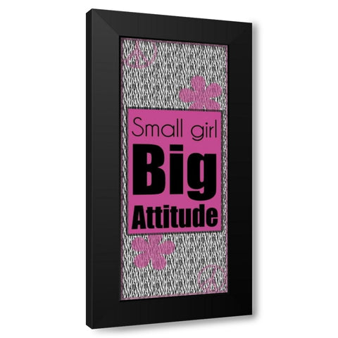 Big Attitude Black Modern Wood Framed Art Print with Double Matting by Gibbons, Lauren