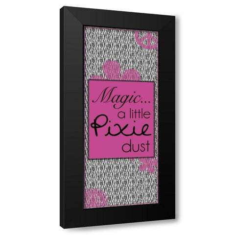 Pixie Dust Black Modern Wood Framed Art Print with Double Matting by Gibbons, Lauren
