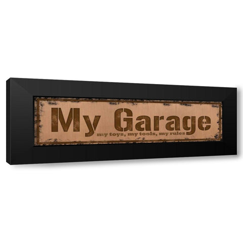 My Garage Black Modern Wood Framed Art Print by Gibbons, Lauren