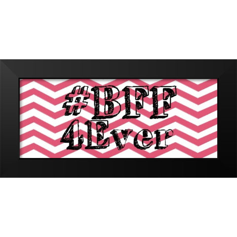 4 Ever Black Modern Wood Framed Art Print by Gibbons, Lauren