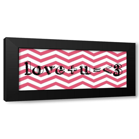 Love Black Modern Wood Framed Art Print with Double Matting by Gibbons, Lauren