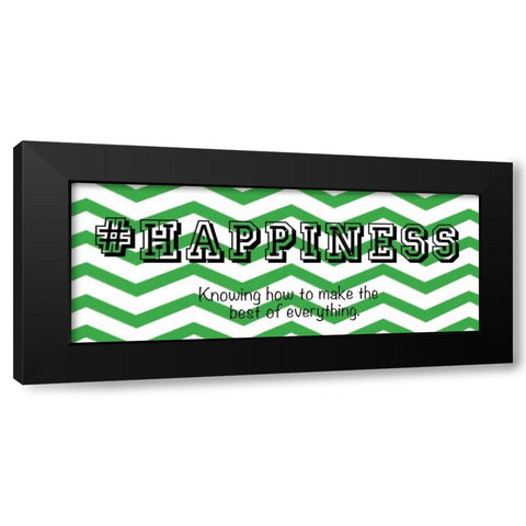 Happiness Black Modern Wood Framed Art Print with Double Matting by Gibbons, Lauren