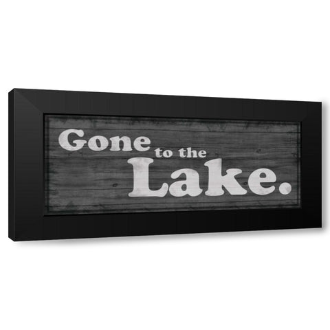 Gone to Lake 1 Black Modern Wood Framed Art Print with Double Matting by Gibbons, Lauren