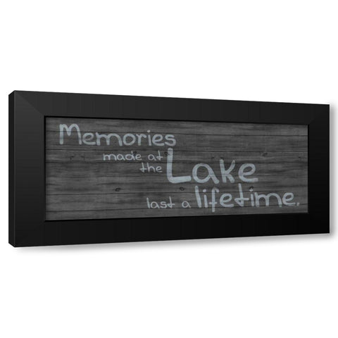 Memories at Lake 1 Black Modern Wood Framed Art Print with Double Matting by Gibbons, Lauren